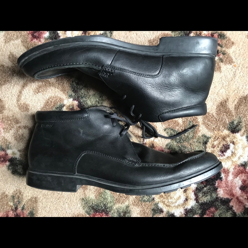 Sebago drysides black leather waterproof boots